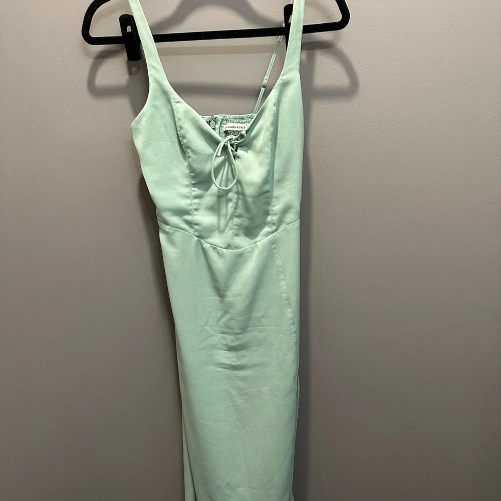 Abercrombie & Fitch Women's Green Dress - Picture 7 of 7